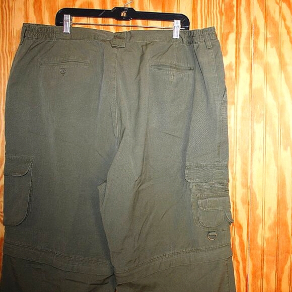 RedHead Convertible Cargo Pants/Shorts - Olive Green - Size 42x30 - Picture 6 of 10